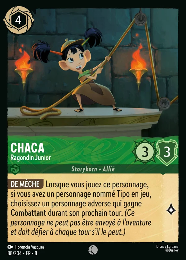 Chaca - Ragondin Junior — Disney Lorcana Personnage card from The Reign of Jafar