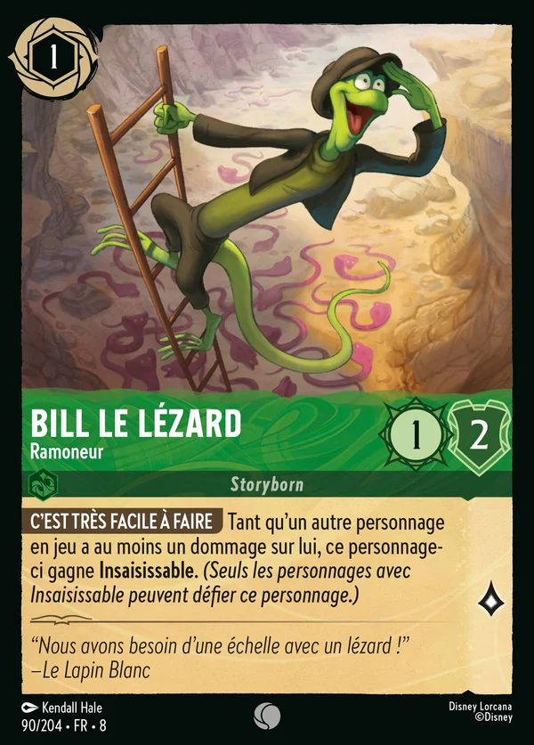 Bill le Lézard - Ramoneur — Disney Lorcana Personnage card from The Reign of Jafar