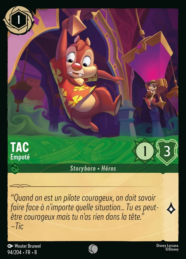 Tac - Empoté — Disney Lorcana Personnage card from The Reign of Jafar