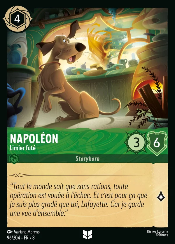 Napoléon - Limier futé — Disney Lorcana Personnage card from The Reign of Jafar