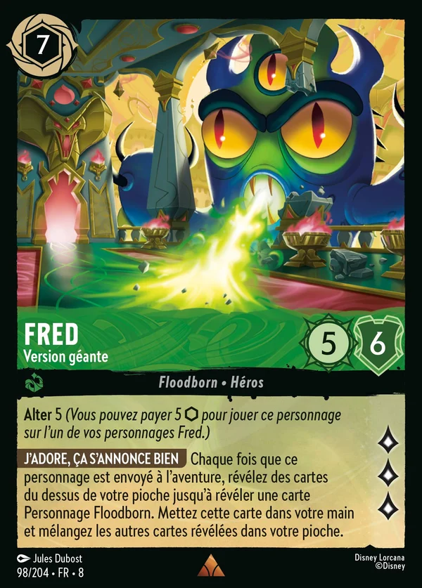 Fred - Version géante — Disney Lorcana Personnage card from The Reign of Jafar