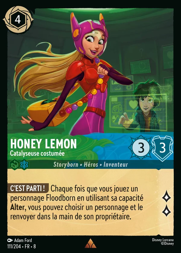 Honey Lemon - Catalyseuse costumée — Disney Lorcana Personnage card from The Reign of Jafar