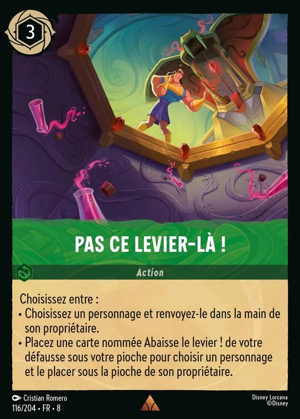 Pas ce levier-là ! — Disney Lorcana Action card from The Reign of Jafar