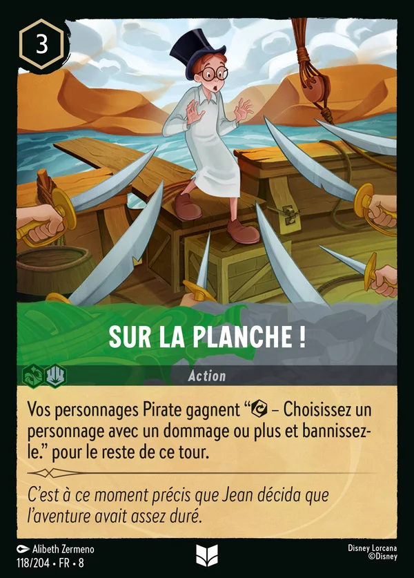 Sur la planche ! — Disney Lorcana Action card from The Reign of Jafar