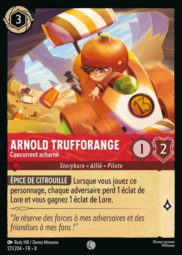 Arnold Trufforange - Concurrent acharné — Disney Lorcana Personnage card from The Reign of Jafar