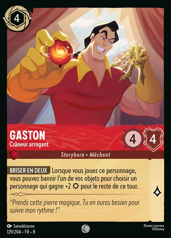 Gaston - Crâneur arrogant — Disney Lorcana Personnage card from The Reign of Jafar