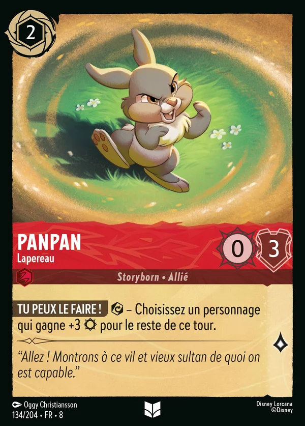 Panpan - Lapereau — Disney Lorcana Personnage card from The Reign of Jafar