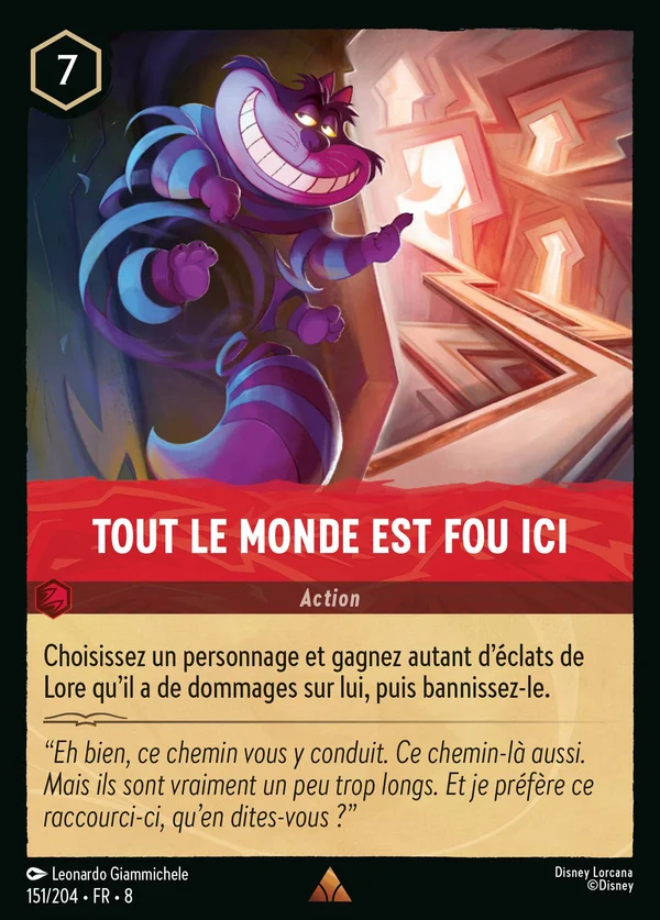 Tout le monde est fou ici — Disney Lorcana Action card from The Reign of Jafar