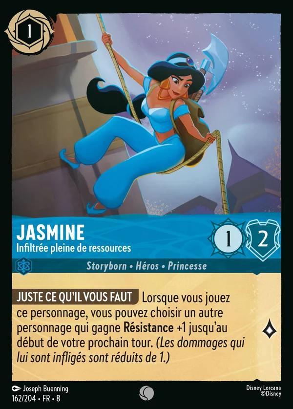 Jasmine - Infiltrée pleine de ressources — Disney Lorcana Personnage card from The Reign of Jafar