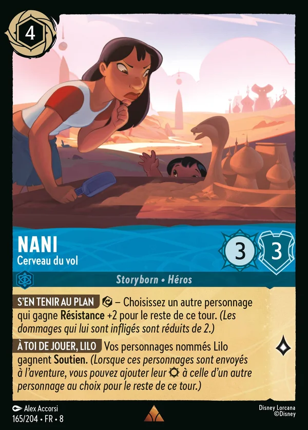 Nani - Cerveau du vol — Disney Lorcana Personnage card from The Reign of Jafar