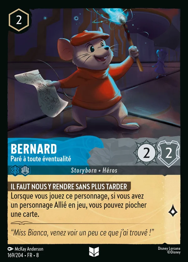 Bernard - Paré à toute éventualité — Disney Lorcana Personnage card from The Reign of Jafar
