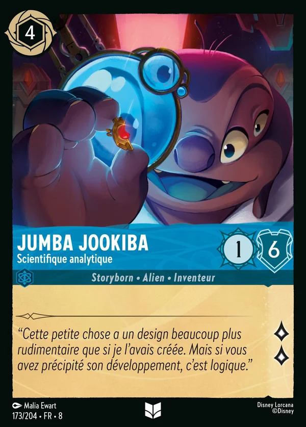 Jumba Jookiba - Scientifique analytique — Disney Lorcana Personnage card from The Reign of Jafar