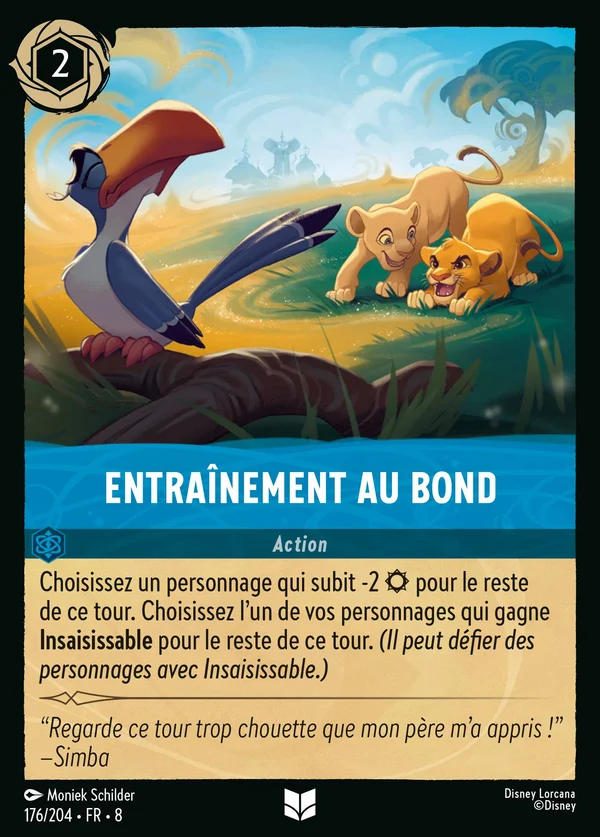 Entraînement au bond — Disney Lorcana Action card from The Reign of Jafar