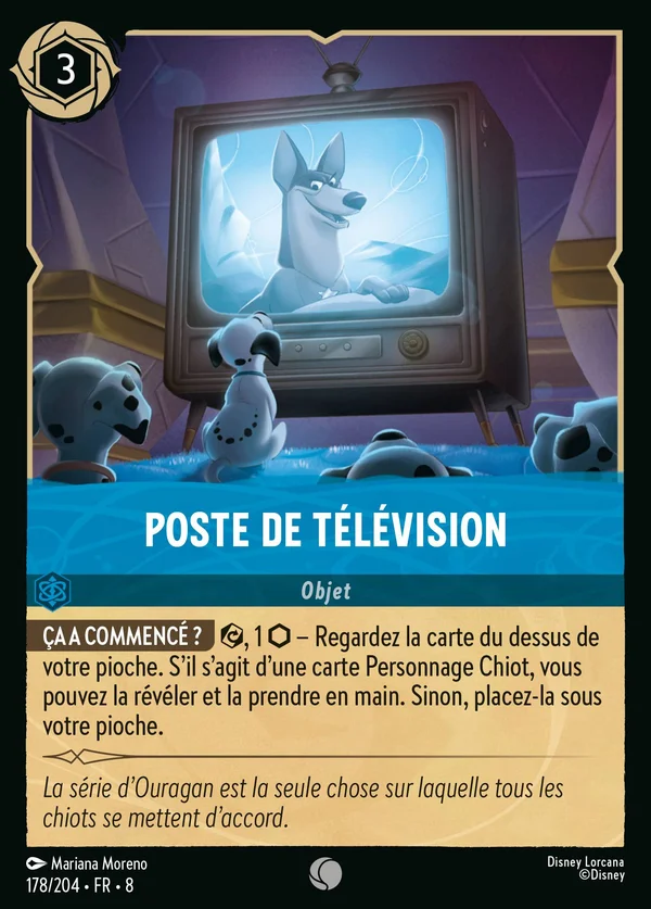 Poste de télévision — Disney Lorcana Objet card from The Reign of Jafar