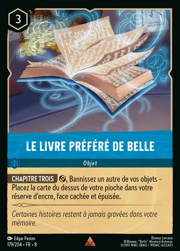 Le livre préféré de Belle — Disney Lorcana Objet card from The Reign of Jafar