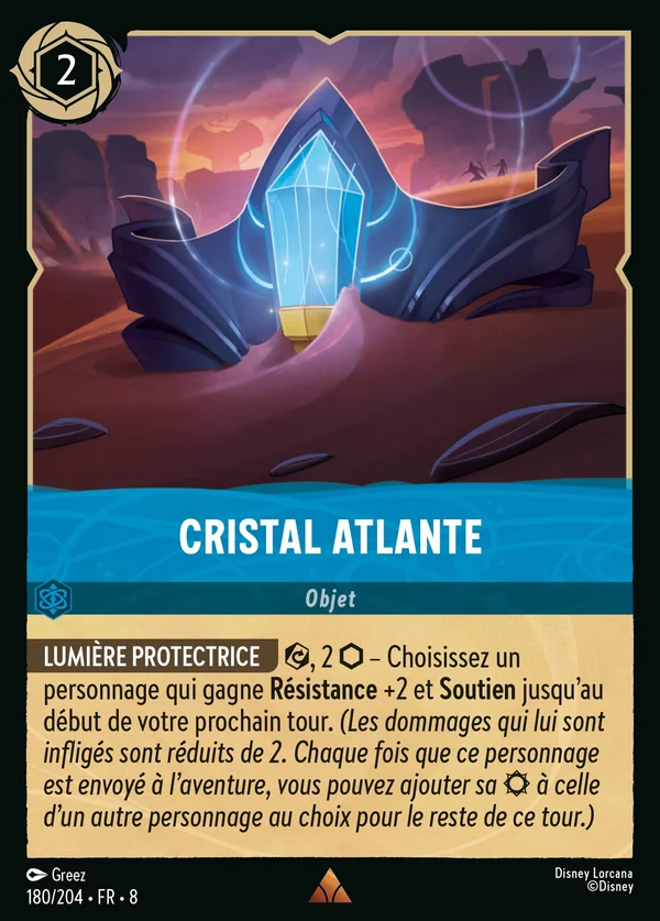 Cristal atlante — Disney Lorcana Objet card from The Reign of Jafar