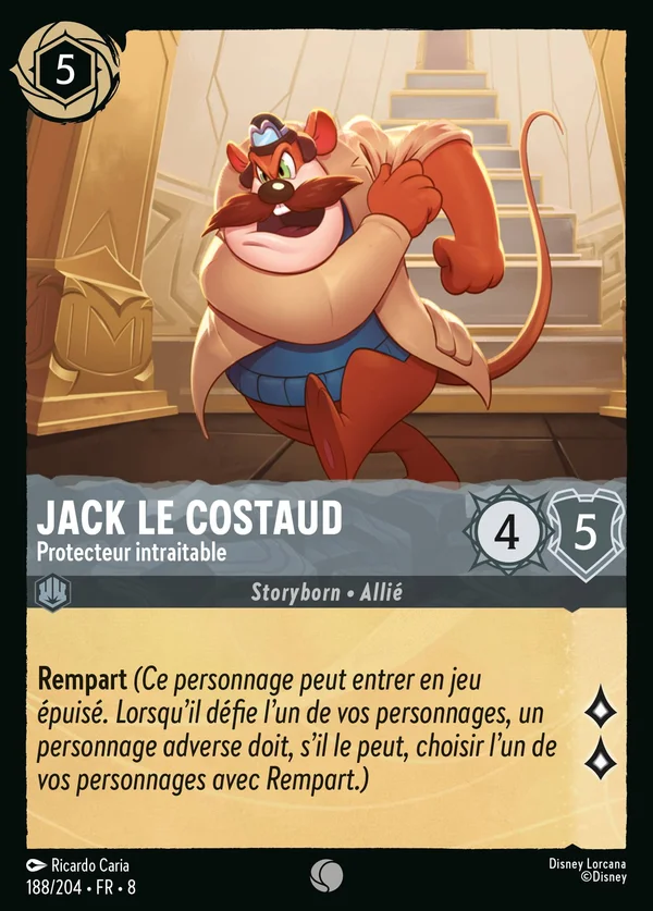 Jack le Costaud - Protecteur intraitable — Disney Lorcana Personnage card from The Reign of Jafar