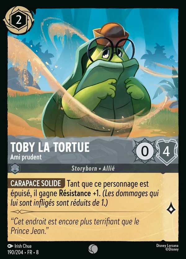 Toby la Tortue - Ami prudent — Disney Lorcana Personnage card from The Reign of Jafar