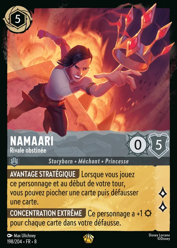 Namaari - Rivale obstinée — Disney Lorcana Personnage card from The Reign of Jafar