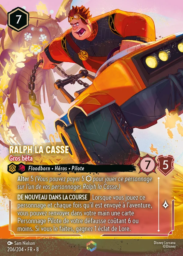 Ralph la Casse - Gros bêta — Disney Lorcana Personnage card from The Reign of Jafar