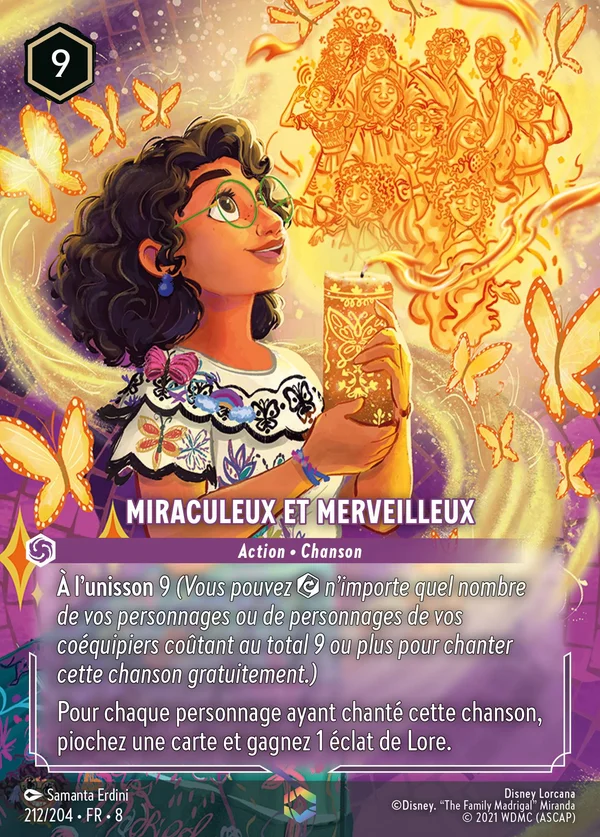 Miraculeux et merveilleux — Disney Lorcana Action card from The Reign of Jafar