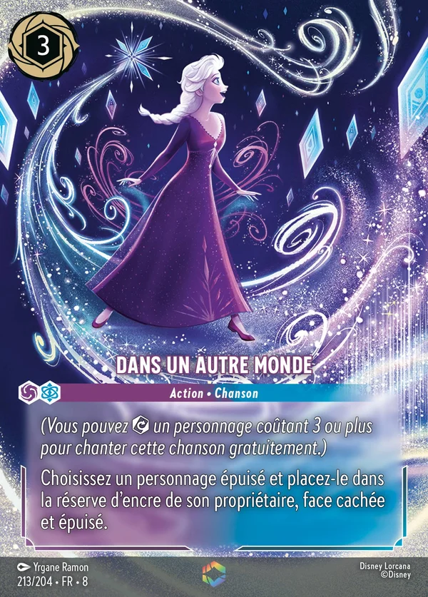 Dans un autre monde — Disney Lorcana Action card from The Reign of Jafar