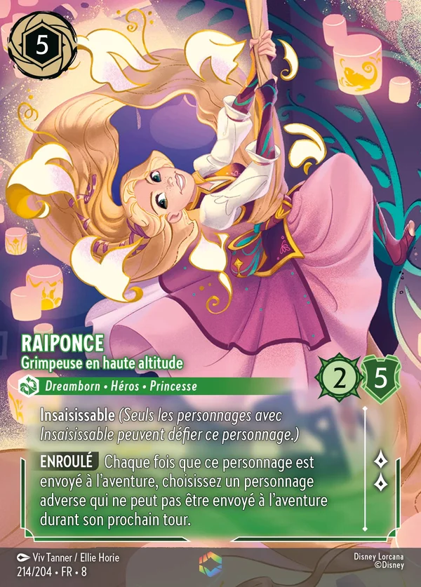 Raiponce - Grimpeuse en haute altitude — Disney Lorcana Personnage card from The Reign of Jafar