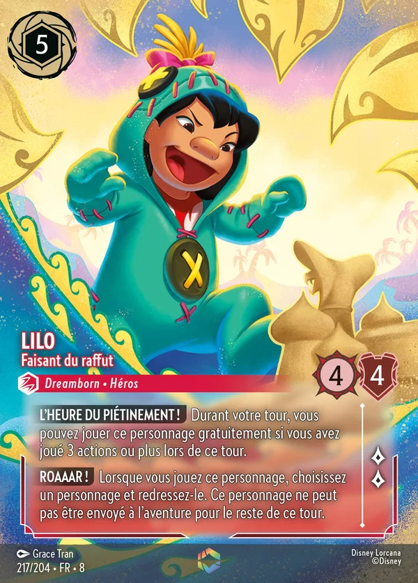 Lilo - Faisant du raffut — Disney Lorcana Personnage card from The Reign of Jafar
