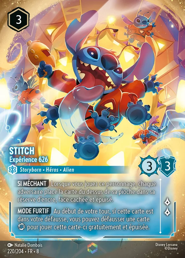 Stitch - Expérience 626 — Disney Lorcana Personnage card from The Reign of Jafar