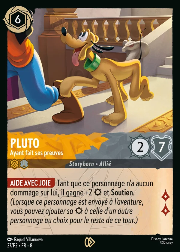 Pluto - Ayant fait ses preuves — Disney Lorcana Personnage card from The Reign of Jafar