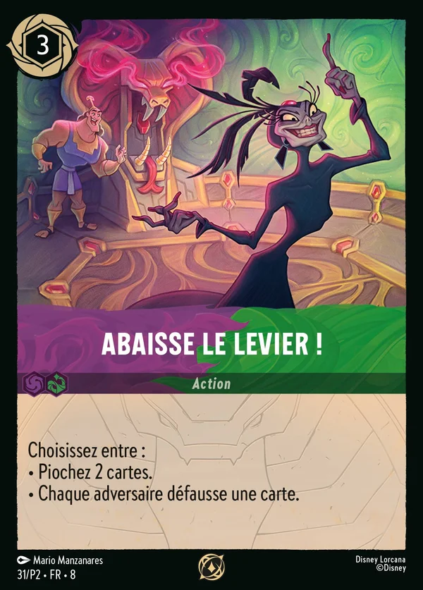 Abaisse le levier ! — Disney Lorcana Action card from The Reign of Jafar