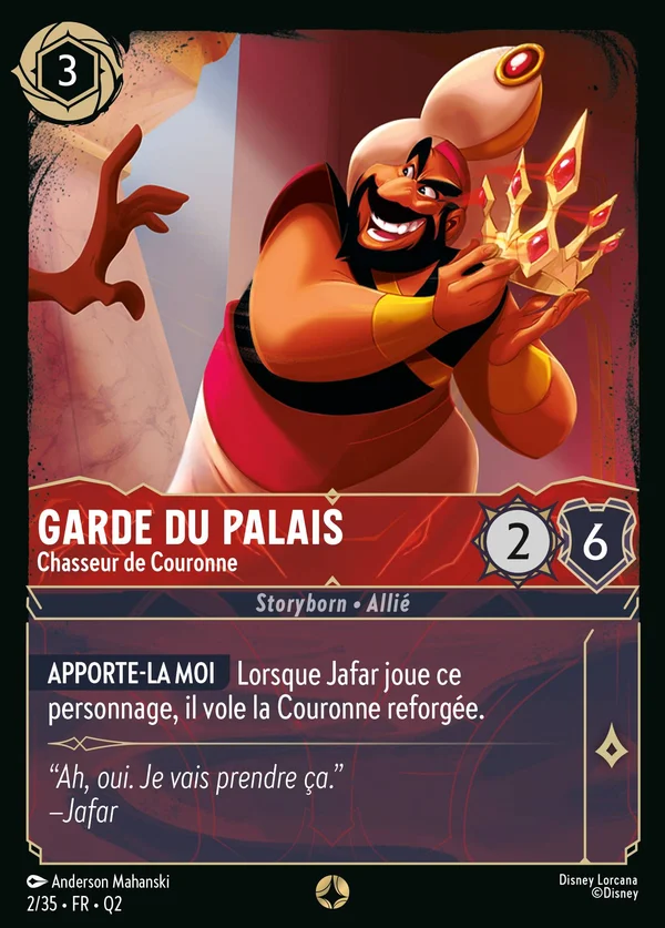 Garde du palais - Chasseur de Couronne — Disney Lorcana Personnage card from Illumineer's Quest: Palace Heist