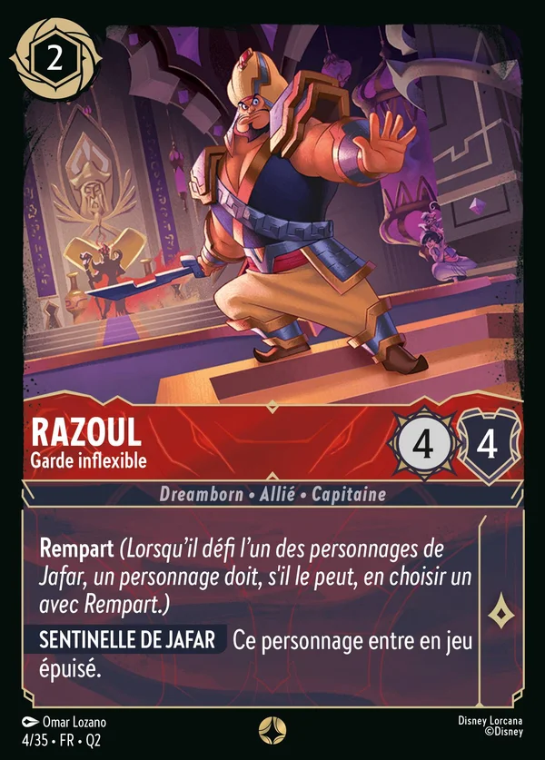 Razoul - Garde inflexible — Disney Lorcana Personnage card from Illumineer's Quest: Palace Heist