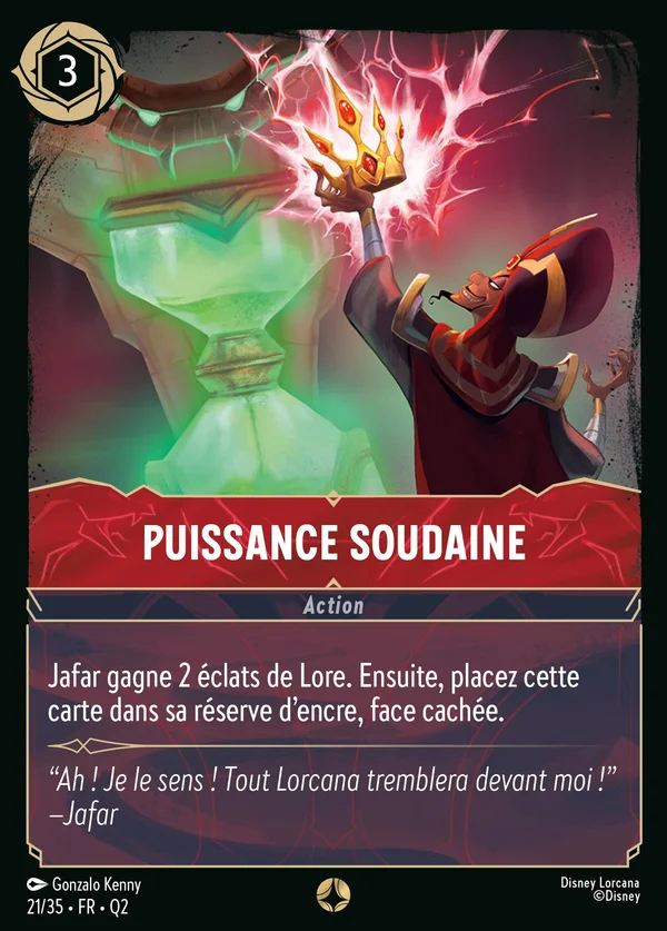 Puissance soudaine — Disney Lorcana Action card from Illumineer's Quest: Palace Heist
