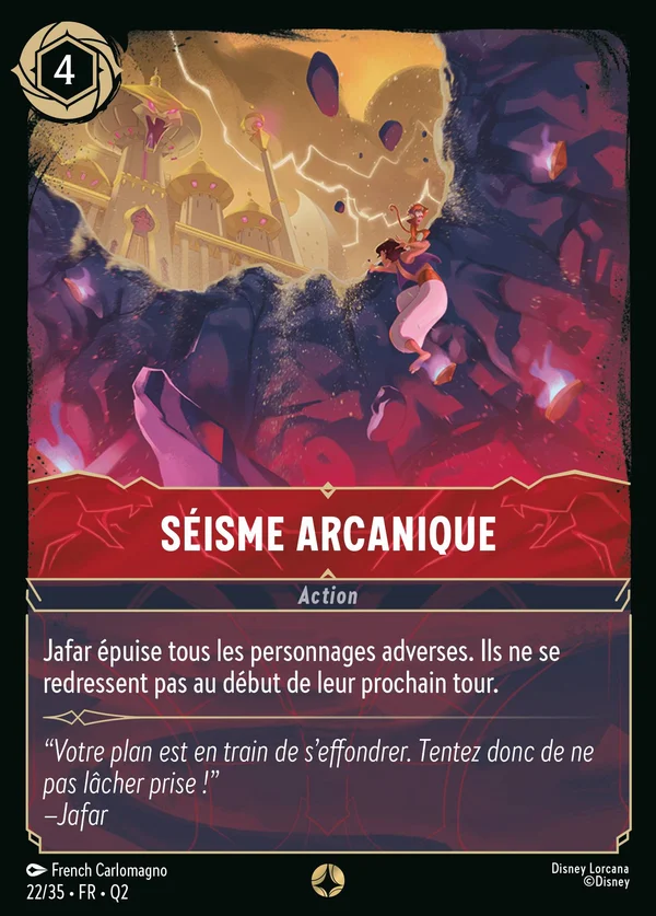 Séisme arcanique — Disney Lorcana Action card from Illumineer's Quest: Palace Heist