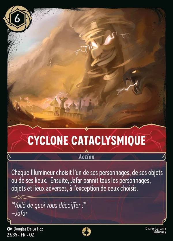 Cyclone cataclysmique — Disney Lorcana Action card from Illumineer's Quest: Palace Heist