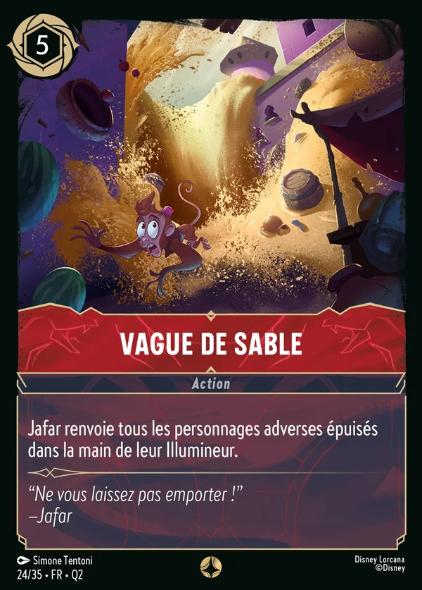 Vague de sable — Disney Lorcana Action card from Illumineer's Quest: Palace Heist