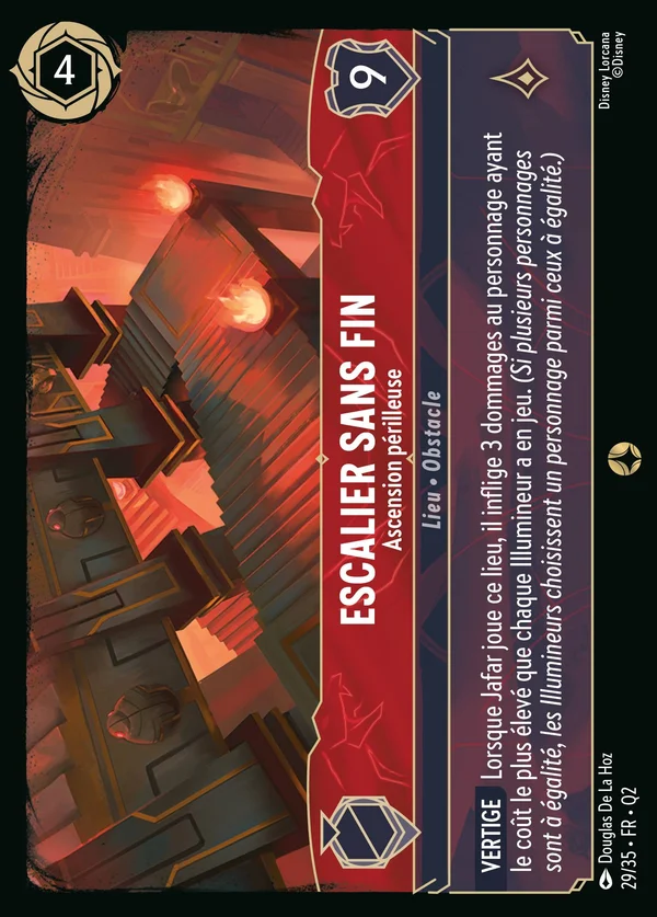 Escalier sans fin - Ascension périlleuse — Disney Lorcana Lieu card from Illumineer's Quest: Palace Heist