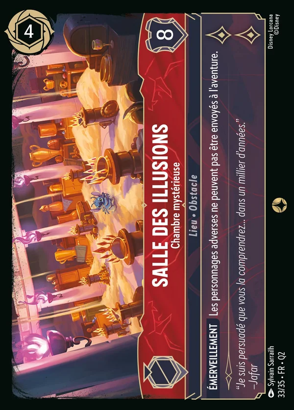 Salle des illusions - Chambre mystérieuse — Disney Lorcana Lieu card from Illumineer's Quest: Palace Heist