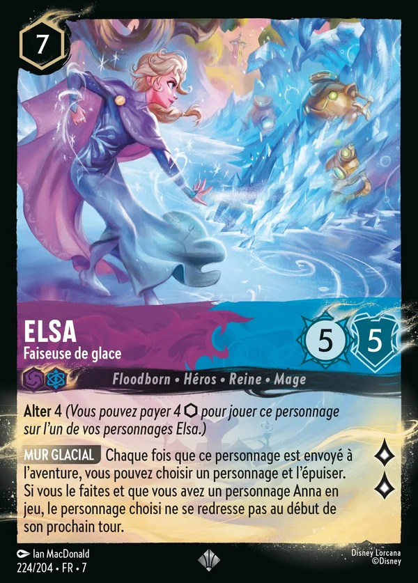 Elsa - Faiseuse de glace — Disney Lorcana Personnage card from Archazia's Island