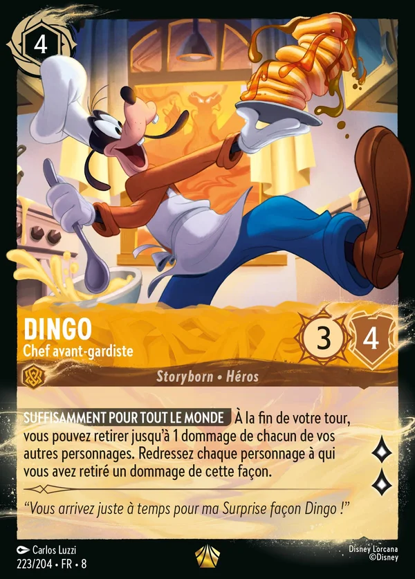 Dingo - Chef avant-gardiste — Disney Lorcana Personnage card from The Reign of Jafar