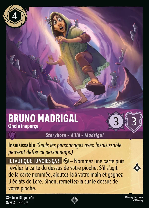 Bruno Madrigal - Oncle inaperçu — Disney Lorcana Personnage card from Fabled
