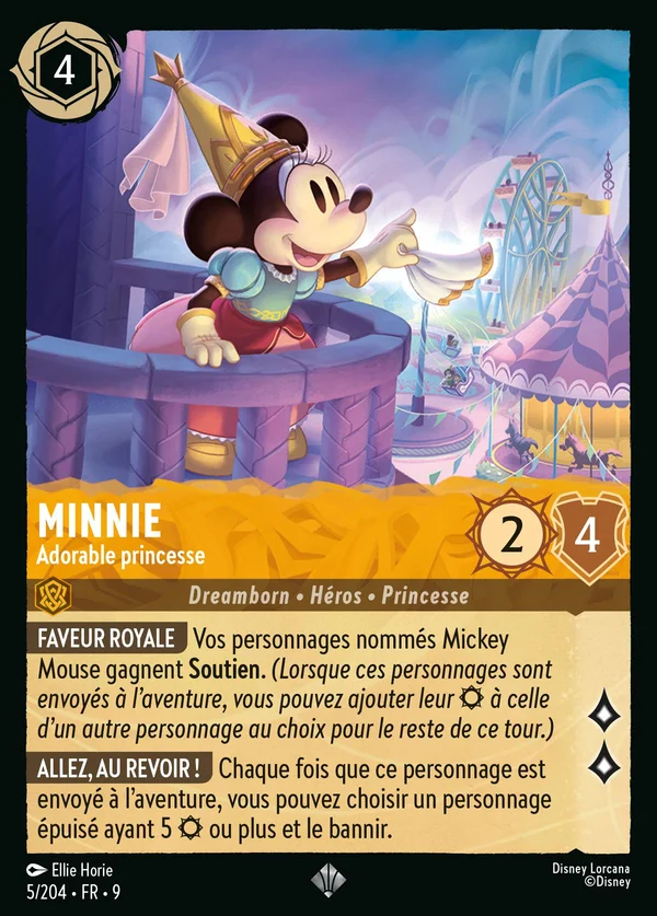 Minnie - Adorable princesse — Disney Lorcana Personnage card from Fabled