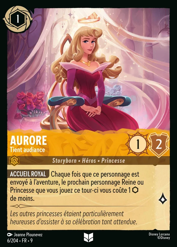Aurore - Tient audiance — Disney Lorcana Personnage card from Fabled