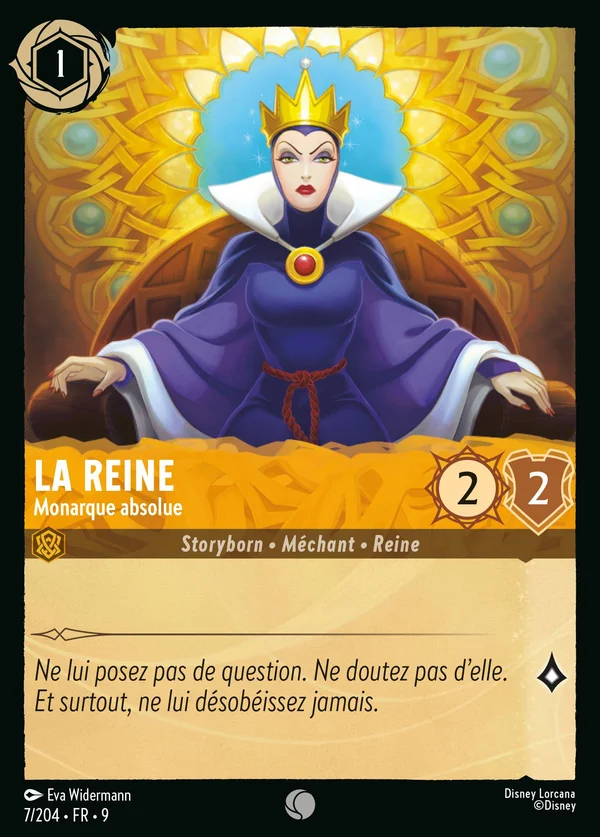 La Reine - Monarque absolue — Disney Lorcana Personnage card from Fabled