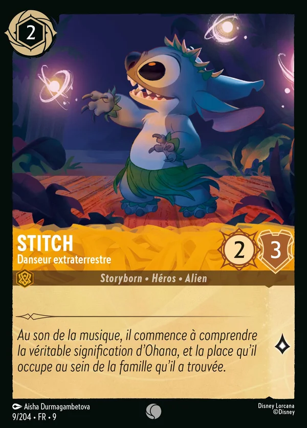 Stitch - Danseur extraterrestre — Disney Lorcana Personnage card from Fabled