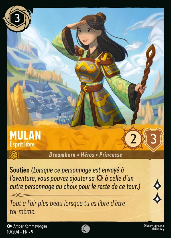 Mulan - Esprit libre — Disney Lorcana Personnage card from Fabled