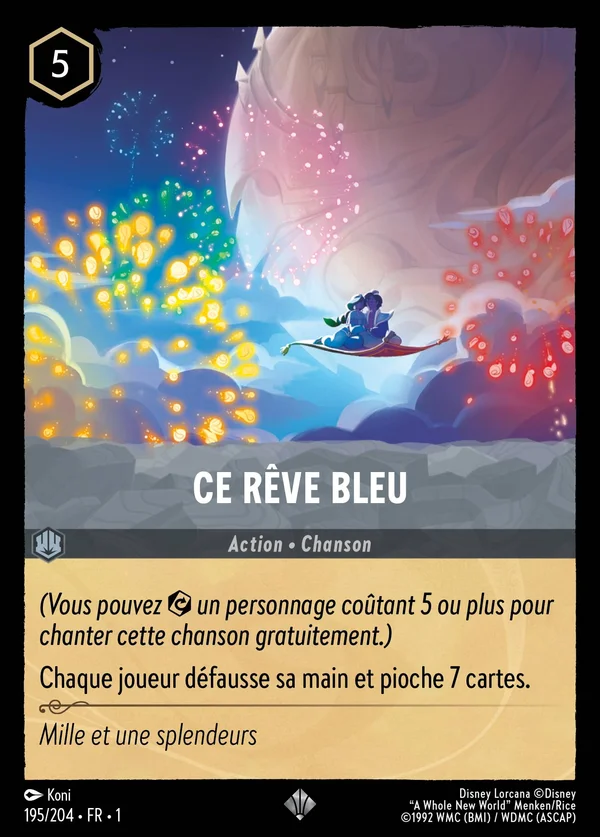 Ce rêve bleu — Disney Lorcana Action card from The First Chapter