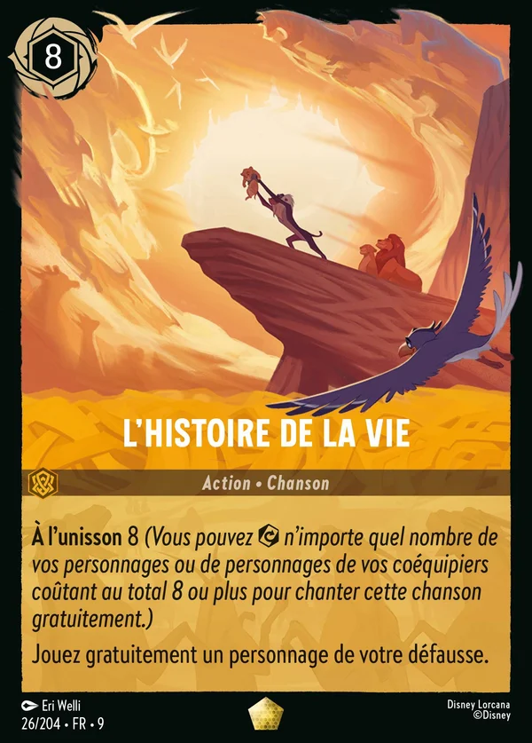 L'histoire de la vie — Disney Lorcana Action card from Fabled