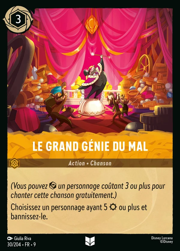 Le Grand Génie du Mal — Disney Lorcana Action card from Fabled